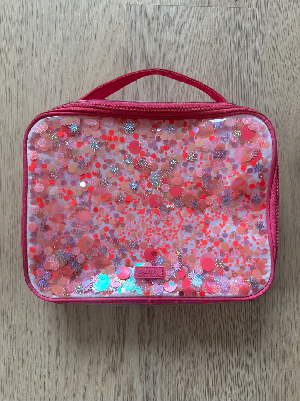 Packed Party Pink Confetti Insulated Lunchbox